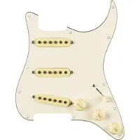Fender Pre Wired Pickguard Set Eric Johnson Parchment 11 Hole - Pickup E-Gitarre