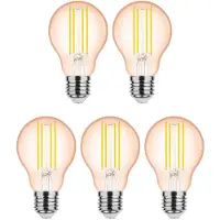 Modee Lighting E27 LED Filamentlampe A60 4W 360lm 1800K Warmweiß 5 Stück