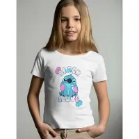 Disney Stitch T-Shirt, Weiß, 128-134