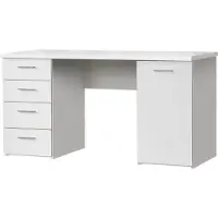 Die Möbelfundgrube Computerschreibtisch weiß 145 x 60 cm - NET