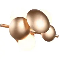 Trio Select -Leuchten Wandleuchte BUBBLE BH 22x30 cm gold Wandlampe