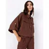 Soyaconcept Kurzjacke "SC-CHARISSA 1" aus Polyester, hüftlanger Schnitt, mit elastischem Bund