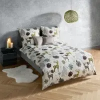 Fleuresse Mako-Satin Bettwäsche Bed Art S Roosendaal bunt 200x220 cm + 2x 80x80 cm - bunt
