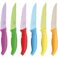 Excelsa Set Von 6 Steakmesser Color Stahl 21X1,5X2,5 Cm Bunt