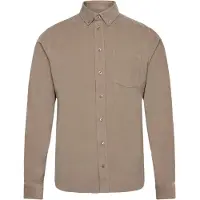 Casual Friday Langarmhemd "Langarmhemd CFAton", Herren, Gr. M, N-Gr, braun (roasted cashew), Obermaterial: 100% Baumwolle CO., normal, Hemden Langarmhemd