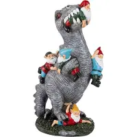 Relaxdays Gartenfigur Dinosaurier