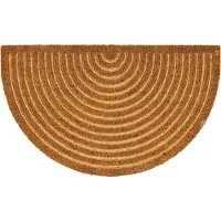 Astra Fußmatte "Coco Shape 007" 15 mm Höhe Türmatte, Kokos, halbrund, rutschfest