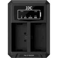 JJC Canon DCH E6TC USB C Dual Battery Charger (voor Canon LP E6 / LP E6N accu)