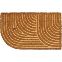 Astra Fußmatte "Coco Shape 008" rechteckig 15 mm Höhe Türmatte, Kokos, abgerundet, rutschfest