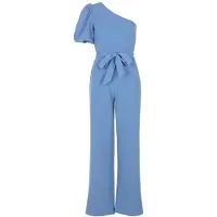 Freebird Damen Jumpsuits F-jer-pes-crepe-26-1 - Blauw - Größe XL