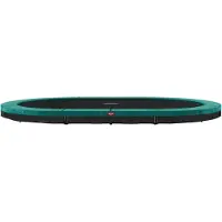 Berg Bodentrampolin Grand Favorit InGround 520 520x350 cm Stahlrahmen Grün