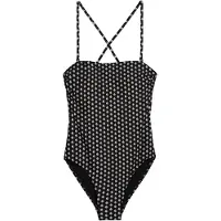 Marc O'Polo Damen Badeanzug Palm Border GeoSchwimmanzug, Einteiler, Bademode