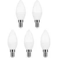 Modee Lighting E14 LED Kerzenlampe 7W 700lm 2700K Warmweiß 5 Stück