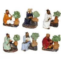 Exotenherz Bonsai Figuren Set - Bonsai Master - 6 verschiedene Figuren
