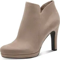 Tamaris Damen Boots Textil, beige, 42 EU