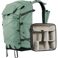 Leofoto Backup Series Backpack 35L Green inkl. Medium Divider