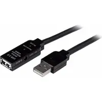 StarTech.com .com 20m aktives USB 2.0 Verlängerungskabel - Stecker/Buchse, 20 m, USB A, USB A, USB 2.0, Stecker/Buchse, Schwarz