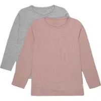Minymo Bluse - 2er-Pack - Rosa/Grau - - 4 Jahre (104) - Blusen