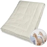 TRAUMSCHLAF Premium Alpaka Bettdecke 4-Jahreszeiten, Füllung: 100% Alpakawolle 200x220 cm