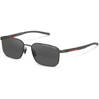 Porsche Design P8982 Unisex-Sonnenbrille Vollrand Quadratisch Metall-Gestell, grau