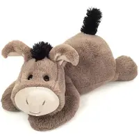 Teddy HERMANN® Teddy Hermann Esel Eddy liegend grau 38 cm Kuscheltier