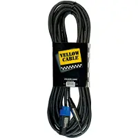 Yellow cable HP9JS - Speakon - 1/4" Klinke Lautsprecherkabel 9m.