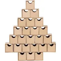 Décopatch Adventskalender 5x30x35cm Kartonbraun HD095C