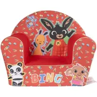 Tataway Roter Bing-Stuhl für Kinder – Bequem und sicher, lustiges Design mit Bing und Flop – Perfekt für Schlafzimmer und Spielecken
