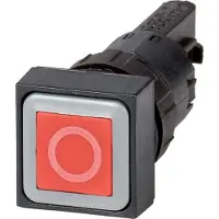 Eaton Q18D-10, Knopf, Schwarz, Rot, Kunststoff, IP65, 50 mm