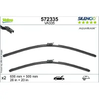 Valeo SILENCIO Scheibenwischer Wischblatt Vorne für LAND ROVER Range Rover V (L460) Rahmenlos
