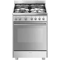 Smeg Cx68mf8-2 60 Cm Gasherd Mit Backofen 4 Brennern