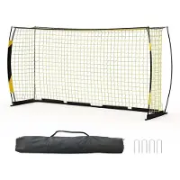 StarTech.com Metall Fußballtor - Klappbares Trainingstor - Strapazierfähiges Polyester-Netz - Glasfaserpfosten - Mit Aufbewahrungstasche - Tragbares Gartentor