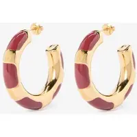 Sissy-Boy Gold-plated Ohrringe Mit Farbigen Streifen