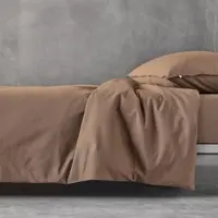 HUGO BOSS Home Satin Bettwäsche BeBoss 200x200 cm + 2x 80x80 cm | camel - braun