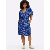 Sheego Sommerkleid "Jersey-Kleid" Eingrifftaschen