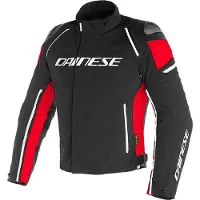 Dainese Racing 3 D-Dry S26 Motorrad Textiljacke, schwarz/rot, 52