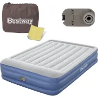 Bestway 67614, Doppelmatratze, Queen Size, Rechteck, Integrierte Luftpumpe