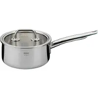 Spring Stielkasserolle BRIGADE BASIC 16 cm 1,4 Liter mit Glasdeckel INDUKTION