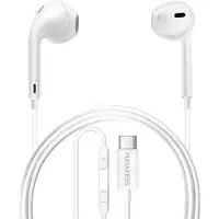 Avizar Mayaxess, USB-C In-Ear Kopfhörer mit Mikro für Galaxy S25 FE, Weiß