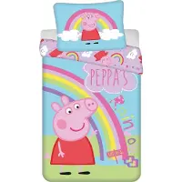 Jerry Fabrics Bettlaken Peppa Pig PEP016 140x200, 70x90 cm