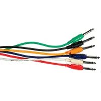 Yellow cable P060-6 - 6 x 1/4" Klinke/Klinke Patchkabel 60cm.