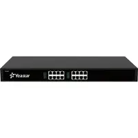 Yeastar TA1600, Schwarz, 1U, Rackeinbau, G.711, G.722, G.723, G.726, G.729A, SNMP, RADIUS, TR-069, FTP, TFTP, HTTP, HTTPS, SSH