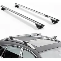 Vevor Dachgepäckträger-Querträger 100 kg Tragkraft Passend für erhöhte Dachreling, 220–1060 mm Relingabstand, Abschließbar, Aluminium-Querträger für Dachgepäckträger, Kanu- und Gepäckkorbträger