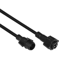 Silver winglinks Verlängerungskabel, schwarz, 230V 2m