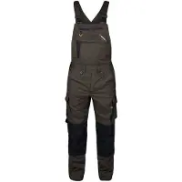 F-engel X-treme Latzhose mit Stretch, forest green/schwarz, Gr. 46 - grün - 46