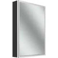 Schneider GLOW D2W Spiegelschrank, eine Tür 50cm, Anschlag rechts, 513x136x736mm, rundum Beleuchtung, Dim2Warm, 218.051.02.44