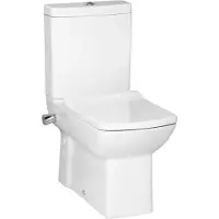 Creavit Kompakt-WC, mit Bidet, und PREMIUM , Armatur, LARA, Weiß