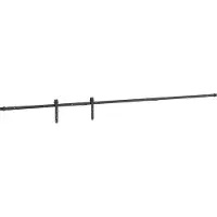 vidaXL Schiebetürbeschlag Set für Schranktüren 244 cm Kohlenstoffstahl