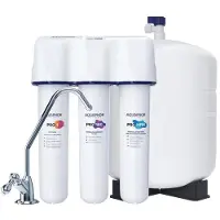 AQUAPHOR PRO100-HFM Umkehrosmoseanlage Trinkwasser-Umkehrosmose-System mit Keimsperre und Remineralisierung PRO-HFM Kartusche für Trinkwasser 15,6l/h - 380 Liter am Tag