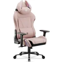 Diablo Chairs Diablo X-Horn 2.0 Gaming Stuhl Bürostuhl Schreibtischstuhl Ergonomisches Design aus Stoff Rainbow Pink, Normal